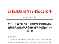 新一轮找矿突破战略行动绿色勘查高质量发展大会暨矿业装备展览会