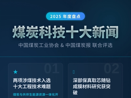 2025年煤炭科技十大新闻